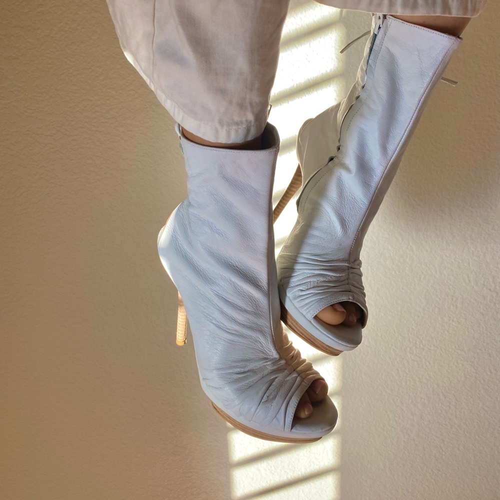 White heels, 6inch, comfortable